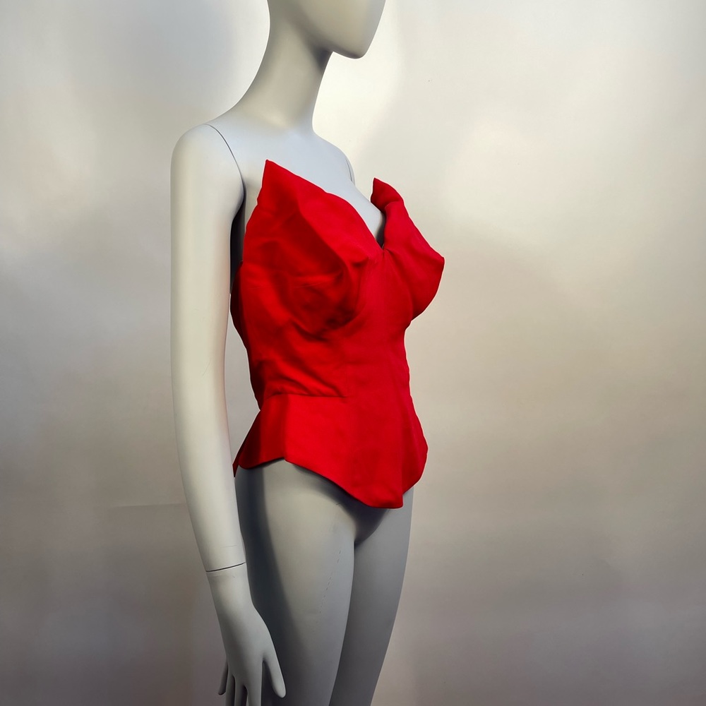 VIVIENNE WESTWOOD BRAND NEW AW18 WILMA RED CORSET TOP NWT IT 42